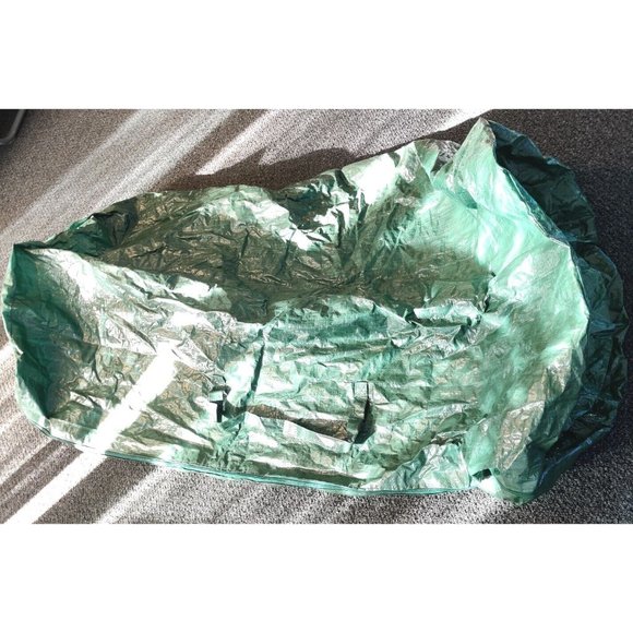 Green Christmas Tree Vinyl Tarp-like Storage Bag With Handles 54x22x22" - Picture 2 of 7